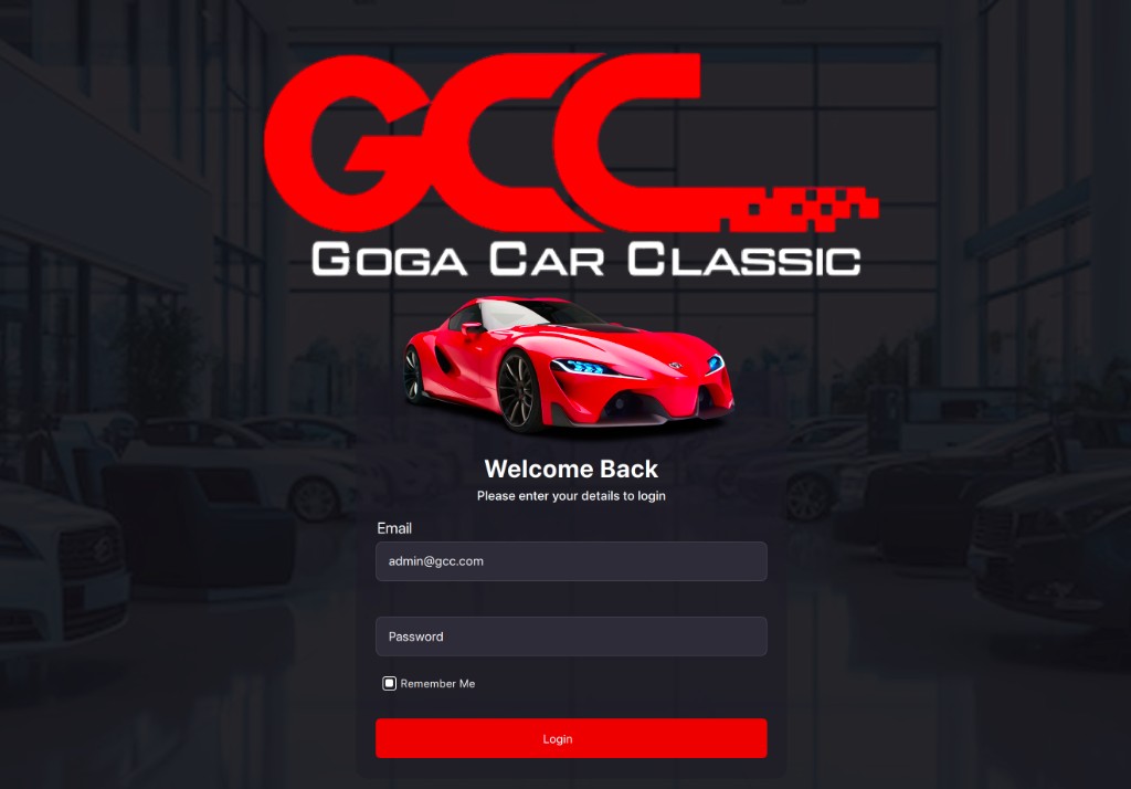Sign-in screen — one login for account access across the system